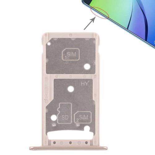 1 SIM Card Tray / Micro SD Card Tray for Huawei Enjoy 6 / AL10(Gold)