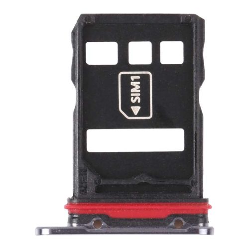SIM Card Tray + NM Card Tray for Huawei Mate 40 Pro (Black)