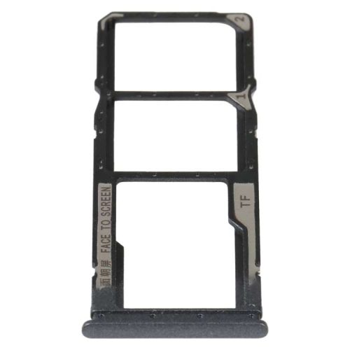 SIM Card Tray + Micro SD Card Tray For Xiaomi Redmi 10 Power (Black)