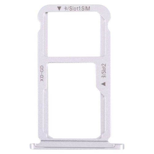 SIM Card Tray + SIM Card Tray / Micro SD Card Tray for Honor 9X Lite (Silver)