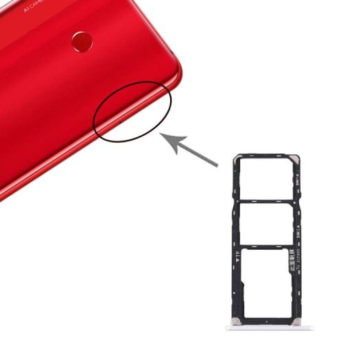SIM Card Tray + SIM Card Tray + Micro SD Card Tray for Huawei Enjoy Max (Silver)