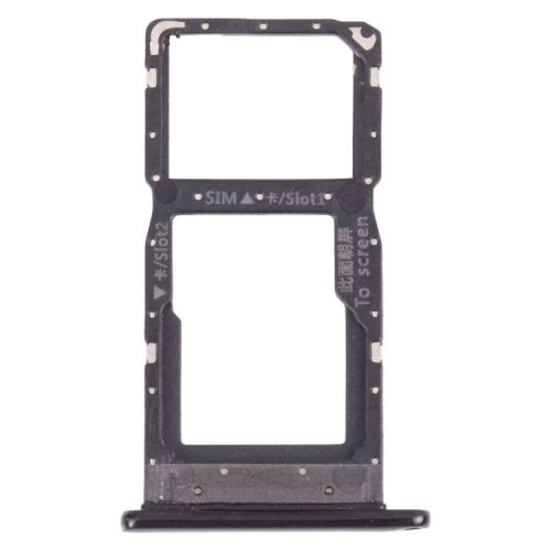 SIM Card Tray + SIM Card Tray / Micro SD Card Tray for Huawei P Smart (2019) (Black)