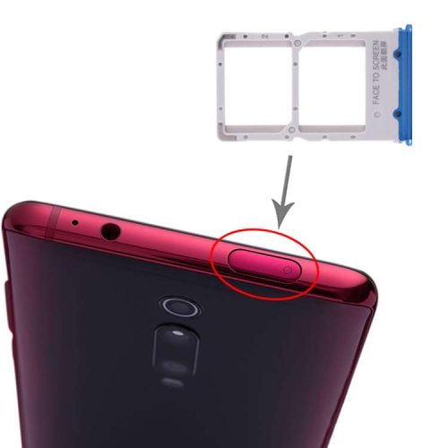 SIM Card Tray for Xiaomi Redmi K20 / K20 Pro / Mi 9T / Mi 9T Pro(Blue)