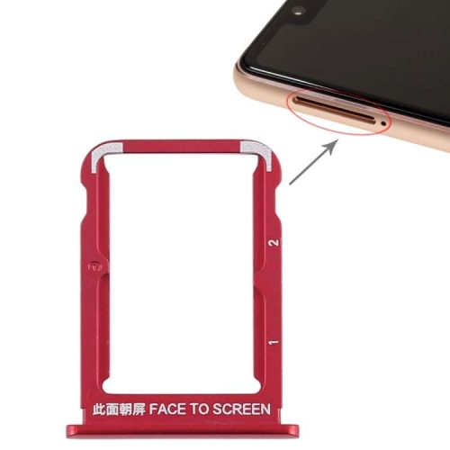 SIM Card Tray for Xiaomi Mi 8 SE (Red)