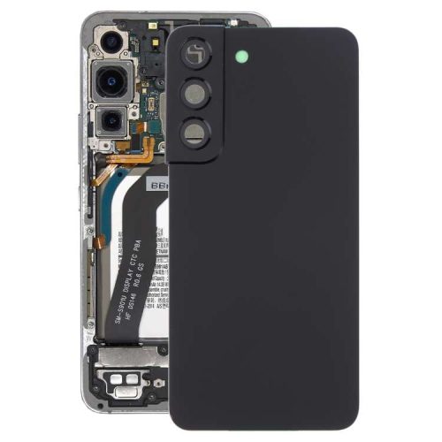 Samsung Galaxy S22 5G SM-S901B Battery Back Cover with Camera Lens Cover (Black)